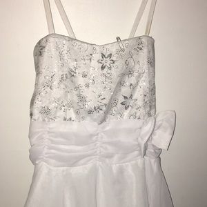 White dress, sparkly, cute white dress